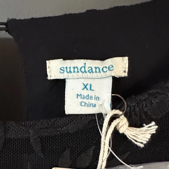 Sundance Black Lace Long Sleeve Dress - Picture 6 of 7